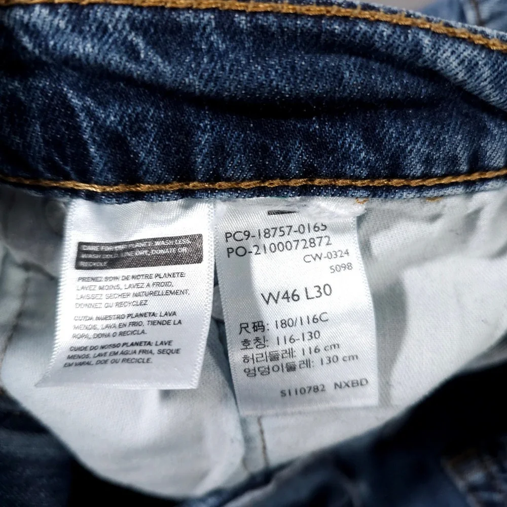 Levi's 541 Athletic Taper Jeans Mens 46x30 Blue Medium Wash Denim‎ Pants